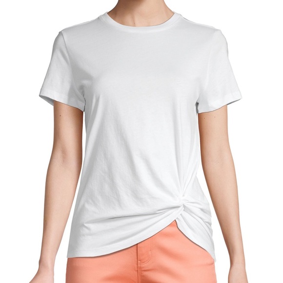 Design Lab Lord & Taylor Tops - ✨FREE ADD-ON✨ Design Lab 100% Organic Cotton Twist Front T-Shirt in Seafoam